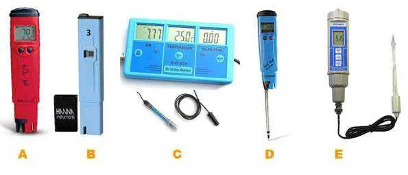 medidores de pH digitales