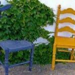 sillas en el jardin