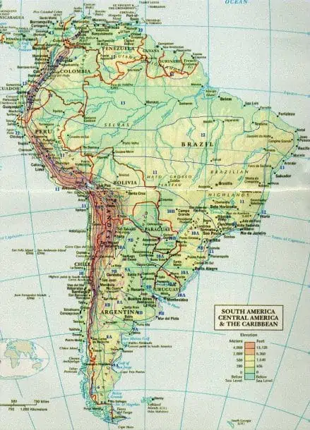 USDA sudamerica en azul zonas y divisiones