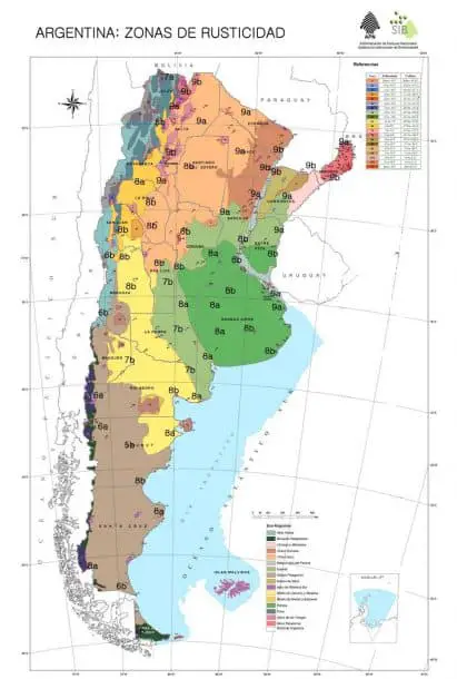 Zonas de Rusticidad Argentina