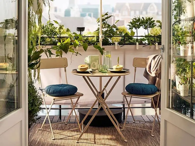 sillas de jardin para el balcon